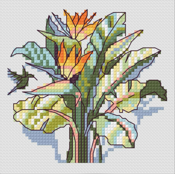 Counted Cross stitch pattern roll over
