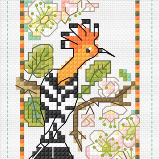 African Hoopoe Bookmark (Digital Pattern Download)