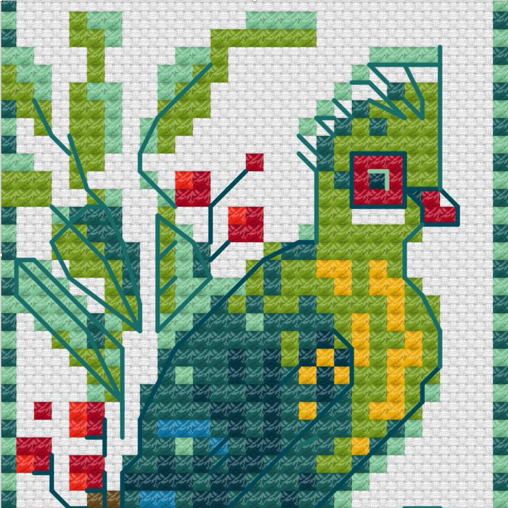 Knysna Loerie Bookmark (Digital Pattern Download)