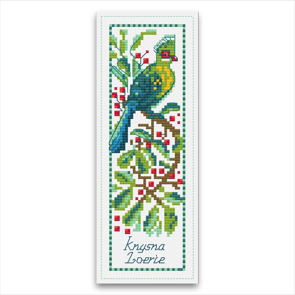 Knysna Loerie Bookmark (Digital Pattern Download)