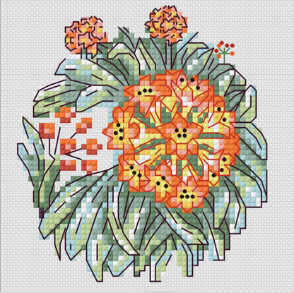 Cross stitch pattern roll-over