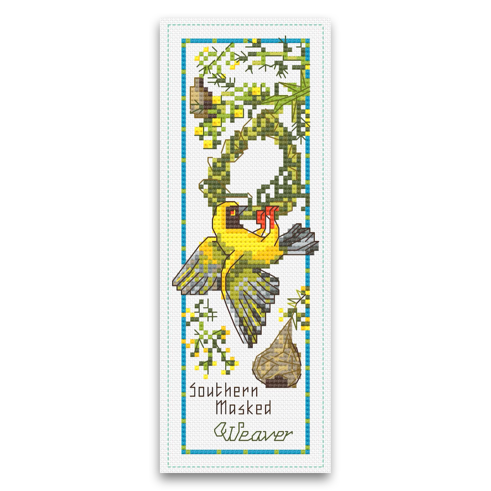 Weaver Bird Bookmark (Digital Pattern Download)