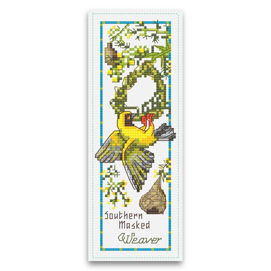 Weaver Bird Bookmark (Digital Pattern Download)